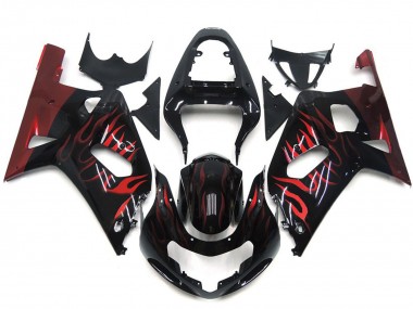 Rosso Vibrante Fiamma 01-03 Suzuki GSXR 600-750 Carénage