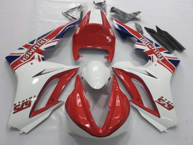 Rouge & Blanc 09-12 Triumph Daytona 675 Carénage
