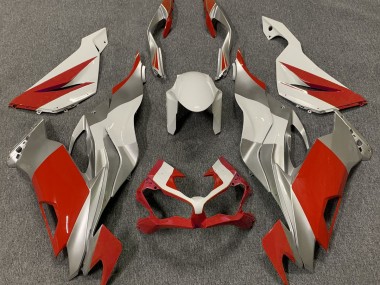 Rouge Blanc & Argent 19-23 Kawasaki ZX6R Carénage
