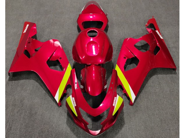 Rouge Brillant 04-05 Suzuki GSXR 600-750 Carénage Rouge Brillant 04-05 Suzuki GSXR 600-750 Carénage
