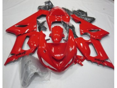 Rouge Brillant 05-06 Kawasaki ZX6R Carénage