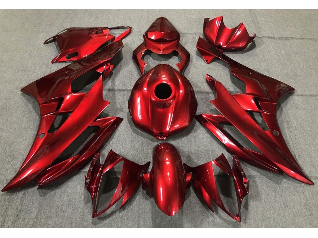 Rouge Brillant 06-07 Yamaha R6 Carénage Rouge Brillant 06-07 Yamaha R6 Carénage