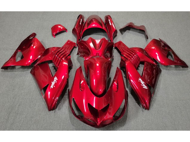 Rouge Brillant 06-11 Kawasaki ZX14R Carénage Rouge Brillant 06-11 Kawasaki ZX14R Carénage