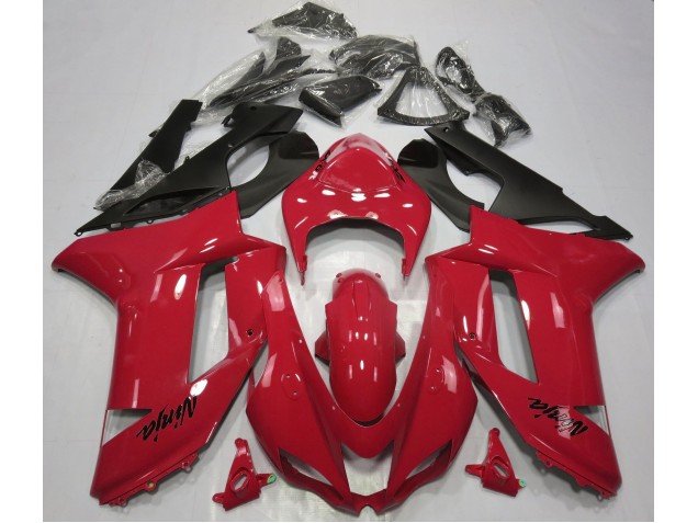 Rouge Brillant 07-08 Kawasaki ZX6R Carénage