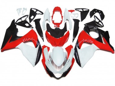 Rouge Brillant Avec Blanc & Noir 09-16 Suzuki GSXR 1000 Carénage