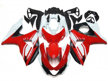 Rouge Brillant Avec Style Noir 09-16 Suzuki GSXR 1000 Carénage