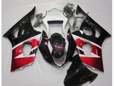 Rouge Brillant & Blanc 03-04 Suzuki GSXR 1000 Carénage