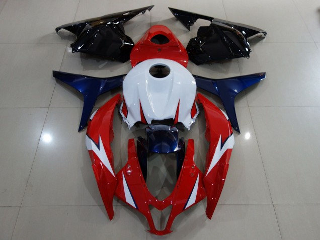 Rouge Brillant / Blanc 09-12 Honda CBR600RR Carénage Rouge Brillant / Blanc 09-12 Honda CBR600RR Carénage