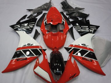 Rouge Brillant Blanc & Noir 12-14 Yamaha R1 Carénage