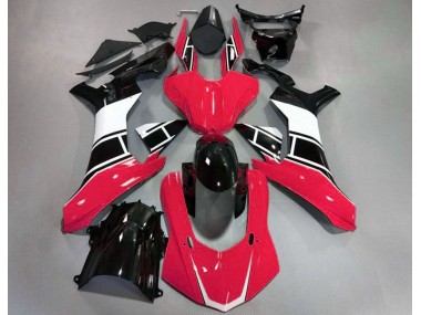 Rouge Brillant Blanc & Noir 15-19 Yamaha R1 Carénage