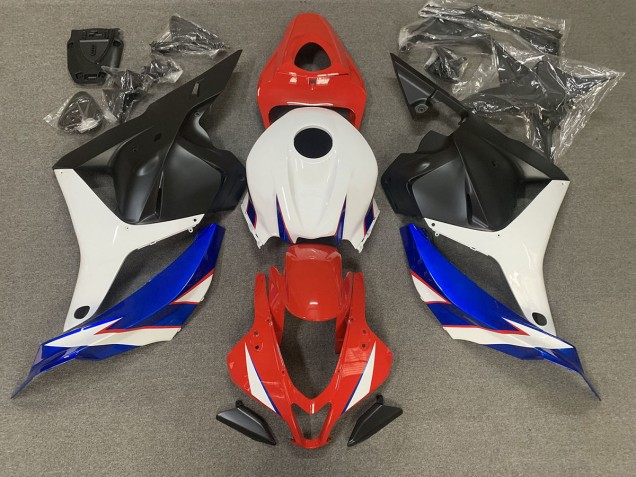 Rouge Brillant Bleu & Blanc 09-12 Honda CBR600RR Carénage Rouge Brillant Bleu & Blanc 09-12 Honda CBR600RR Carénage