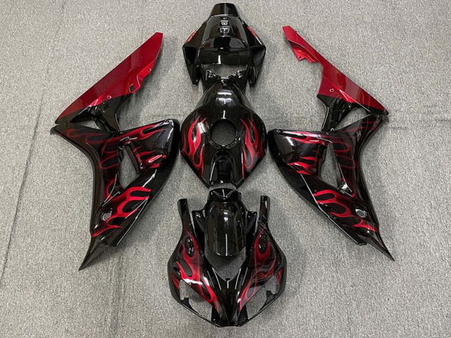 Rouge Brillant Flamme 06-07 Honda CBR1000RR Carénage Rouge Brillant Flamme 06-07 Honda CBR1000RR Carénage