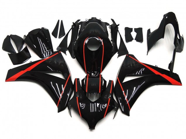 Rouge Brillant & Noir 08-11 Honda CBR1000RR Carénage Rouge Brillant & Noir 08-11 Honda CBR1000RR Carénage