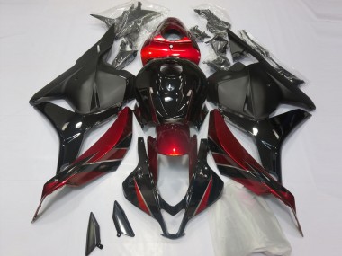 Rouge Brillant & Noir 09-12 Honda CBR600RR Carénage