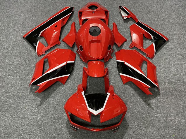 Rouge Brillant Noir & Blanc 13-23 Honda CBR600RR Carénage Rouge Brillant Noir & Blanc 13-23 Honda CBR600RR Carénage