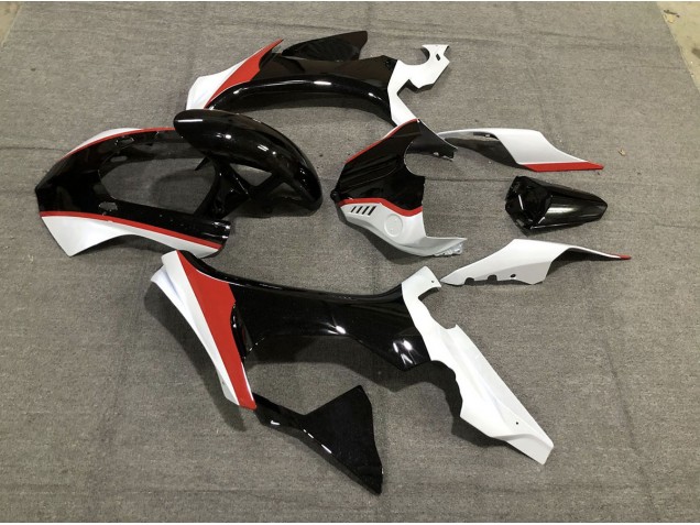 Rouge Brillant Noir & Blanc 15-19 Yamaha R1 Carénage Rouge Brillant Noir & Blanc 15-19 Yamaha R1 Carénage