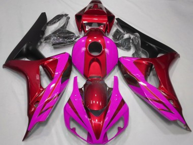 Rouge Brillant & Rose 06-07 Honda CBR1000RR Carénage