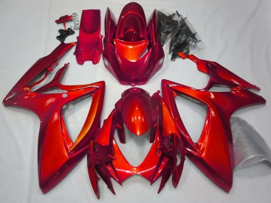 Rouge Brillant Uni 06-07 Suzuki GSXR 600-750 Carénage