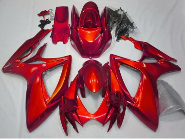 Rouge Brillant Uni 06-07 Suzuki GSXR 600-750 Carénage