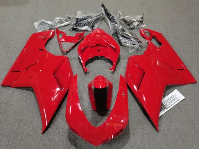Rouge Brillant Uni 07-14 Ducati 848 1098 1198 Carénage Rouge Brillant Uni 07-14 Ducati 848 1098 1198 Carénage