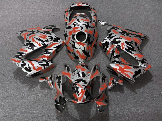 Rouge Camouflage 02-12 Honda VFR800 Carénage