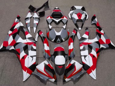 Rouge Camouflage Uni 08-16 Yamaha R6 Carénage