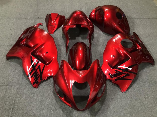 Rouge Feu Brillant 97-07 Suzuki GSXR 1300 Carénage Rouge Feu Brillant 97-07 Suzuki GSXR 1300 Carénage