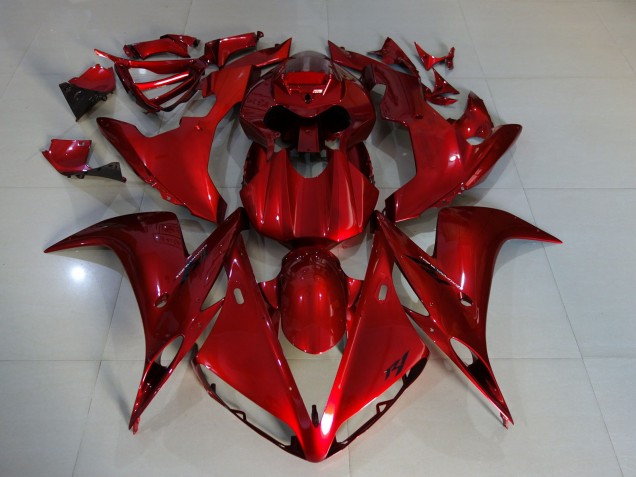 Rouge Foncé 04-06 Yamaha R1 Carénage Rouge Foncé 04-06 Yamaha R1 Carénage