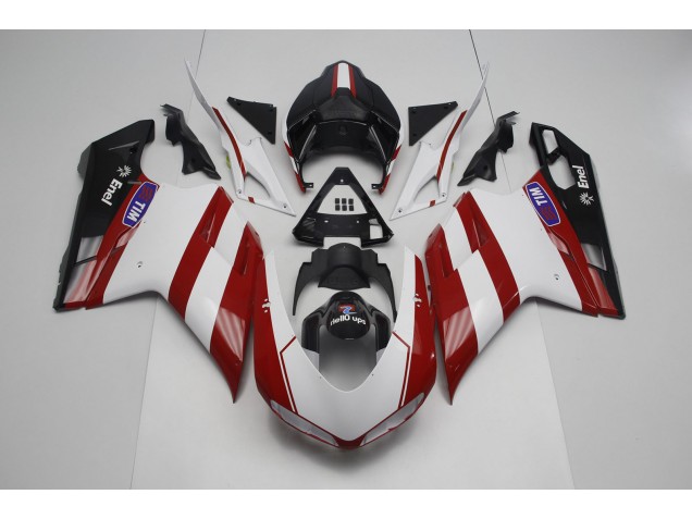 Rouge Foncé 07-14 Ducati 848 1098 1198 Carénage Rouge Foncé 07-14 Ducati 848 1098 1198 Carénage