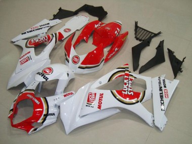 Rouge Lucky Strike 07-08 Suzuki GSXR 1000 Carénage
