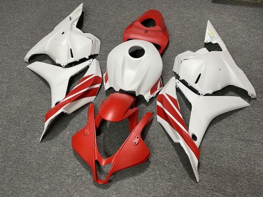 Rouge Mat / Blanc 09-12 Honda CBR600RR Carénage