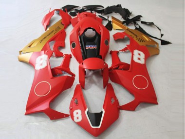 Rouge Mat & Or Mat 17-23 Honda CBR1000RR Carénage