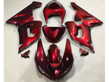 Rouge Métallisé 05-06 Kawasaki ZX6R Carénage