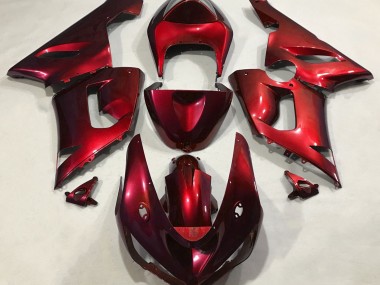 Rouge Métallisé 05-06 Kawasaki ZX6R Carénage