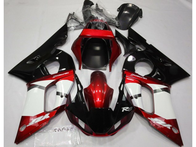 Rouge Métallisé 98-02 Yamaha R6 Carénage Rouge Métallisé 98-02 Yamaha R6 Carénage