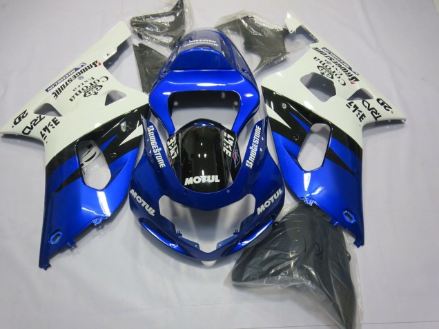 Rouge Movistar 01-03 Suzuki GSXR 600-750 Carénage Rouge Movistar 01-03 Suzuki GSXR 600-750 Carénage