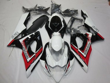Rouge Noir & Blanc 05-06 Suzuki GSXR 1000 Carénage