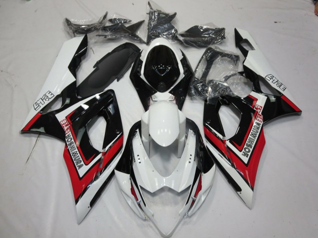 Rouge Noir & Blanc 05-06 Suzuki GSXR 1000 Carénage Rouge Noir & Blanc 05-06 Suzuki GSXR 1000 Carénage