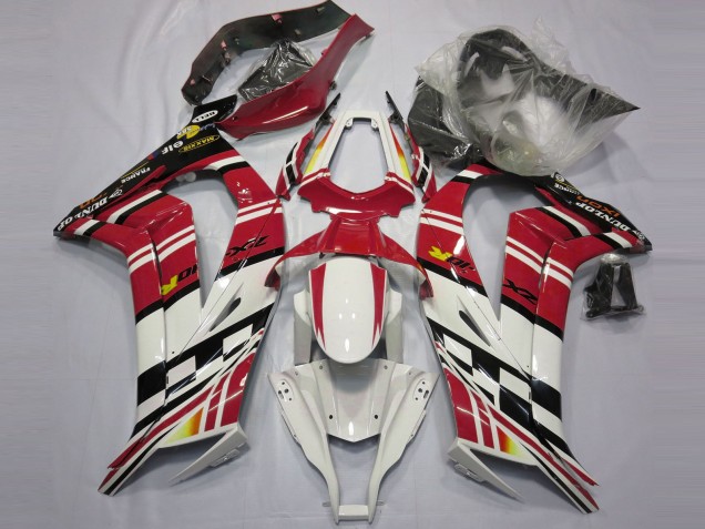 Rouge Noir & Blanc 11-15 Kawasaki ZX10R Carénage Rouge Noir & Blanc 11-15 Kawasaki ZX10R Carénage
