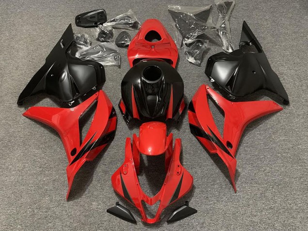 Rouge & Noir Mat 09-12 Honda CBR600RR Carénage Rouge & Noir Mat 09-12 Honda CBR600RR Carénage