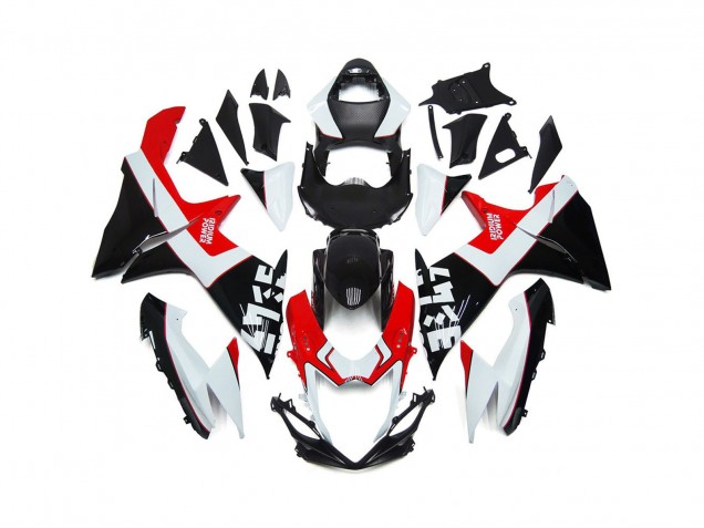 Rouge & Noir Personnalisés Avec Logos 11-24 Suzuki GSXR 600-750 Carénage Rouge & Noir Personnalisés Avec Logos 11-24 Suzuki GSXR 600-750 Carénage