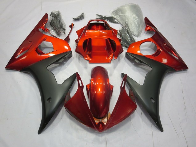 Rouge / Orange Mat 03-04 Yamaha R6 Carénage Rouge / Orange Mat 03-04 Yamaha R6 Carénage