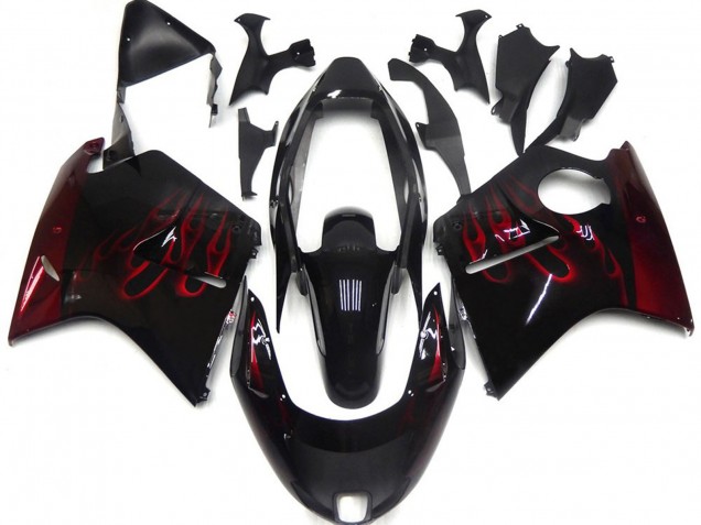 Rouge Profond Flamme 96-07 Honda CBR1100XX Carénage Rouge Profond Flamme 96-07 Honda CBR1100XX Carénage