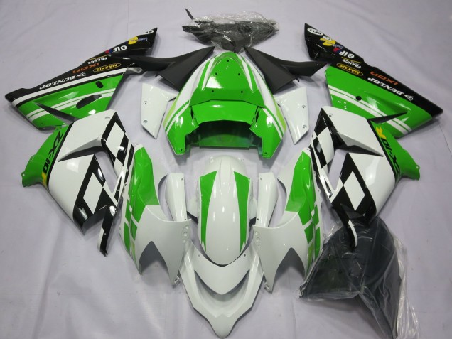 Spécial Blanc Vert 04-05 Kawasaki ZX10R Carénage Spécial Blanc Vert 04-05 Kawasaki ZX10R Carénage