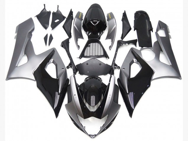Style Argent & Noir Brillant 05-06 Suzuki GSXR 1000 Carénage Style Argent & Noir Brillant 05-06 Suzuki GSXR 1000 Carénage