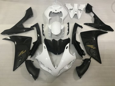 Style Blanc & Fibre De Carbone 07-08 Yamaha R1 Carénage