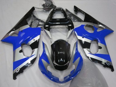 Style Bleu Argent OEM 00-02 Suzuki GSXR 1000 Carénage
