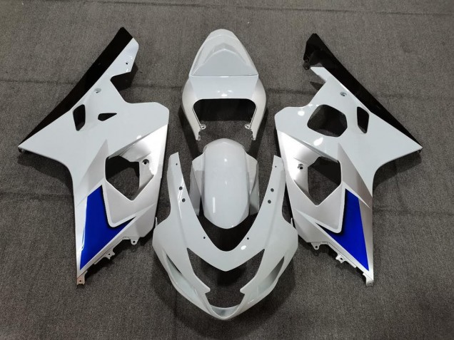 Style Bleu Blanc & Argent 04-05 Suzuki GSXR 600-750 Carénage Style Bleu Blanc & Argent 04-05 Suzuki GSXR 600-750 Carénage