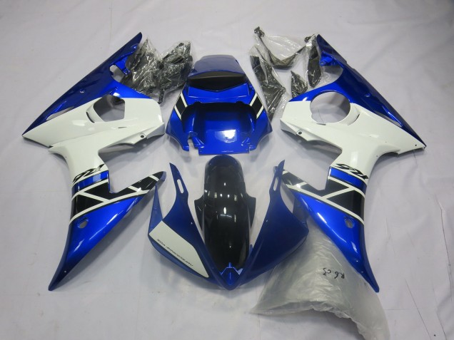Style Bleu Blanc OEM 03-04 Yamaha R6 Carénage Style Bleu Blanc OEM 03-04 Yamaha R6 Carénage