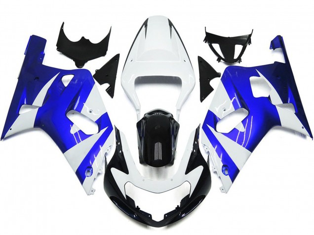 Style Bleu & Blanc Éclatant OEM 01-03 Suzuki GSXR 600-750 Carénage Style Bleu & Blanc Éclatant OEM 01-03 Suzuki GSXR 600-750 Carénage